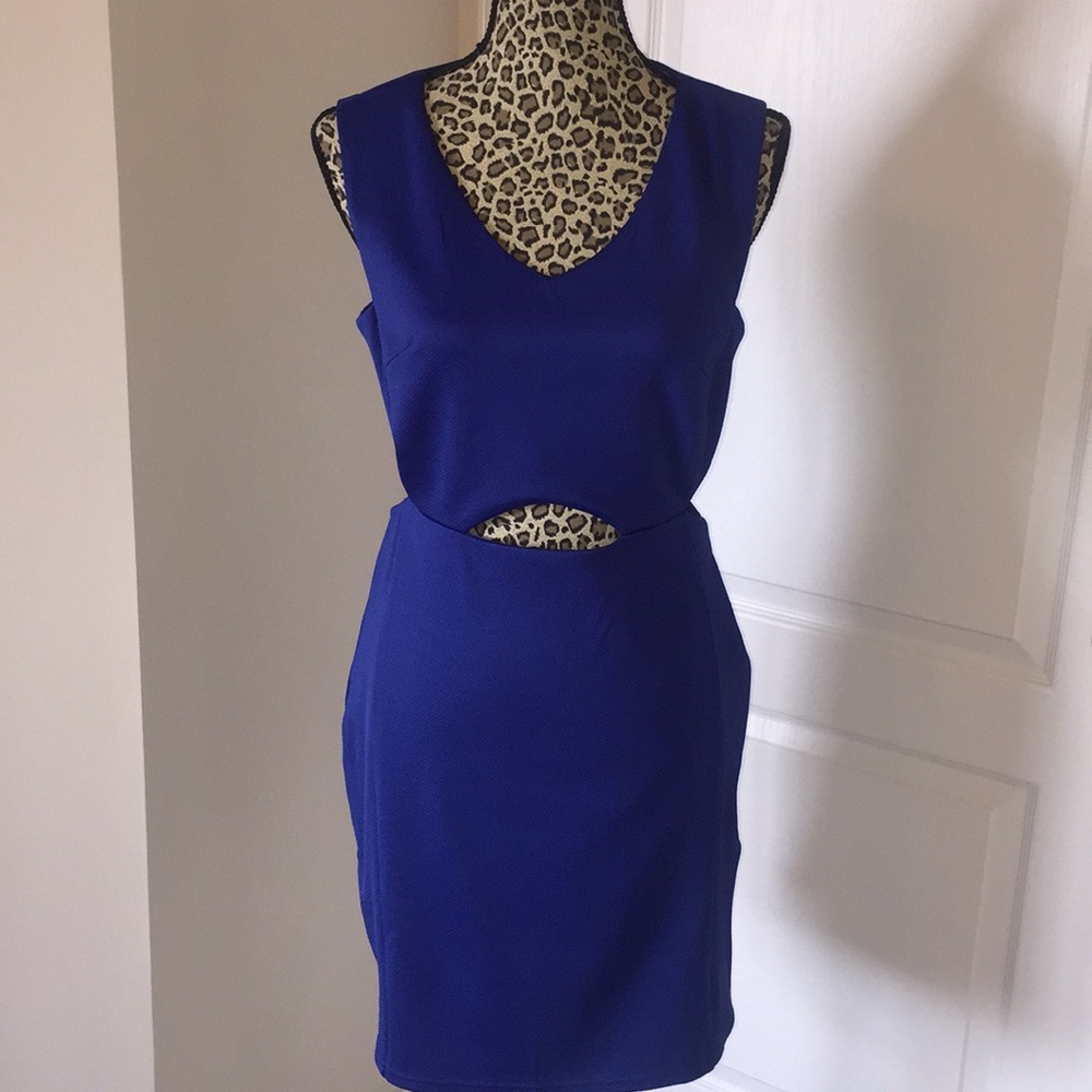 the ‘a - royal blue, ladies, club style dress -L